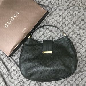 🖤✨GUCCI NEW LADIES WEB HOBO ✨🖤 large guccissima
